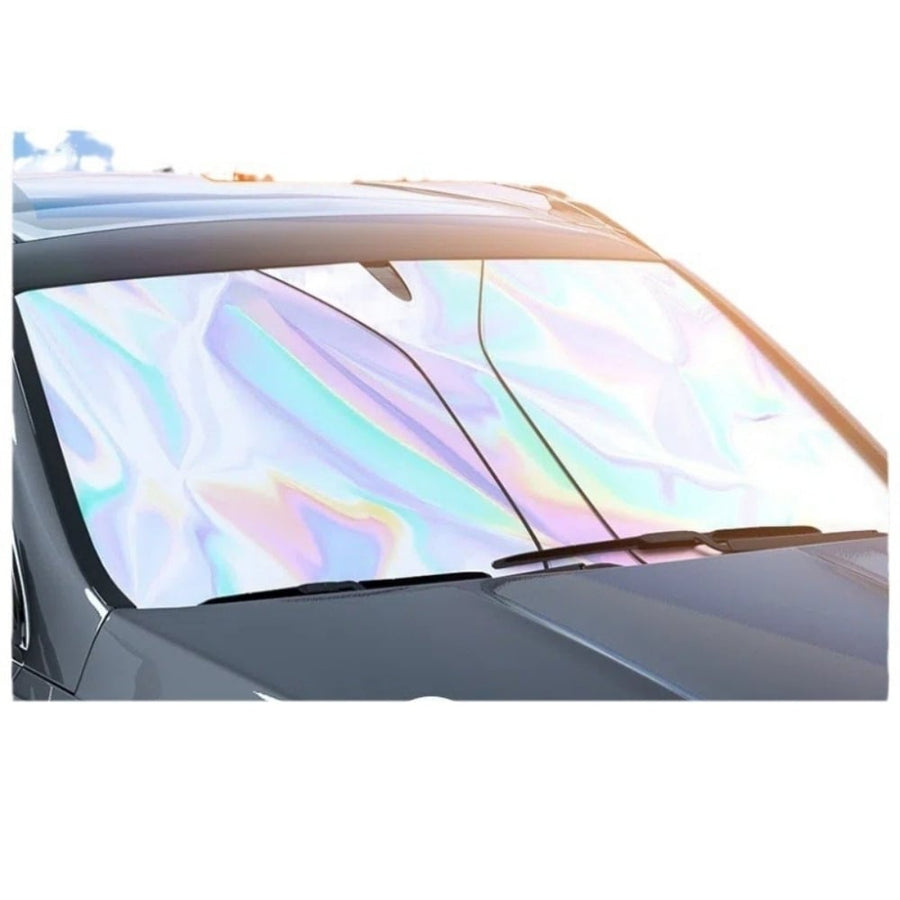 Car Sun Shade Umbrella Heat Insulated UV Proof 80x145cm Front Window Cover Image 1