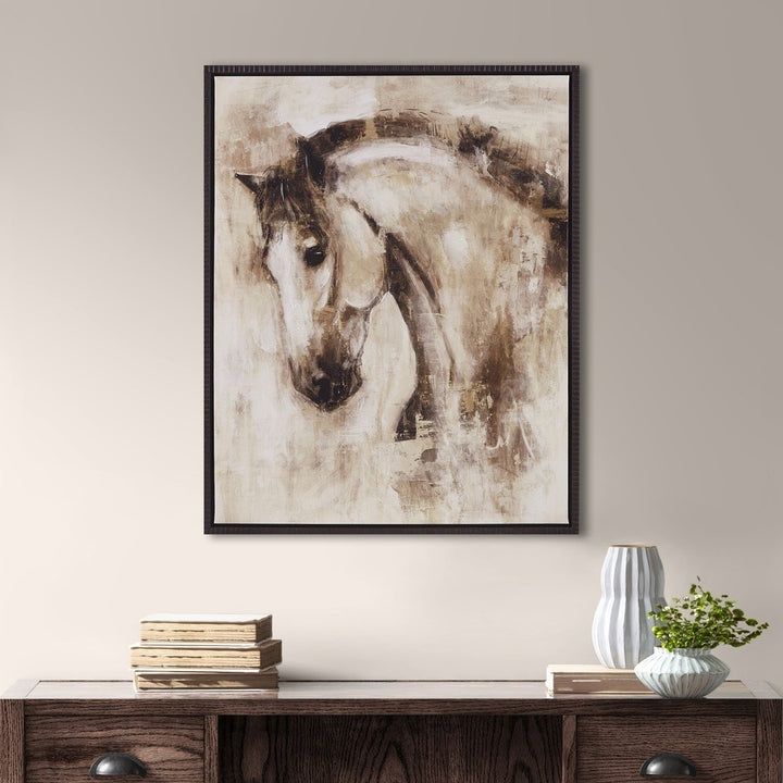 Gracie Mills Bridgett Equestrian Elegance Hand-Embellished Framed Canvas Wall Art - GRACE-15516 Image 4