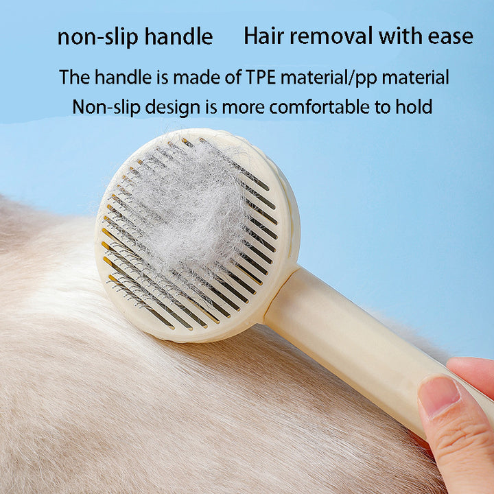 Self Cleaning Pet Hair Removal Comb Slicker Brush for Cats and Dogs Grooming Tool Image 5