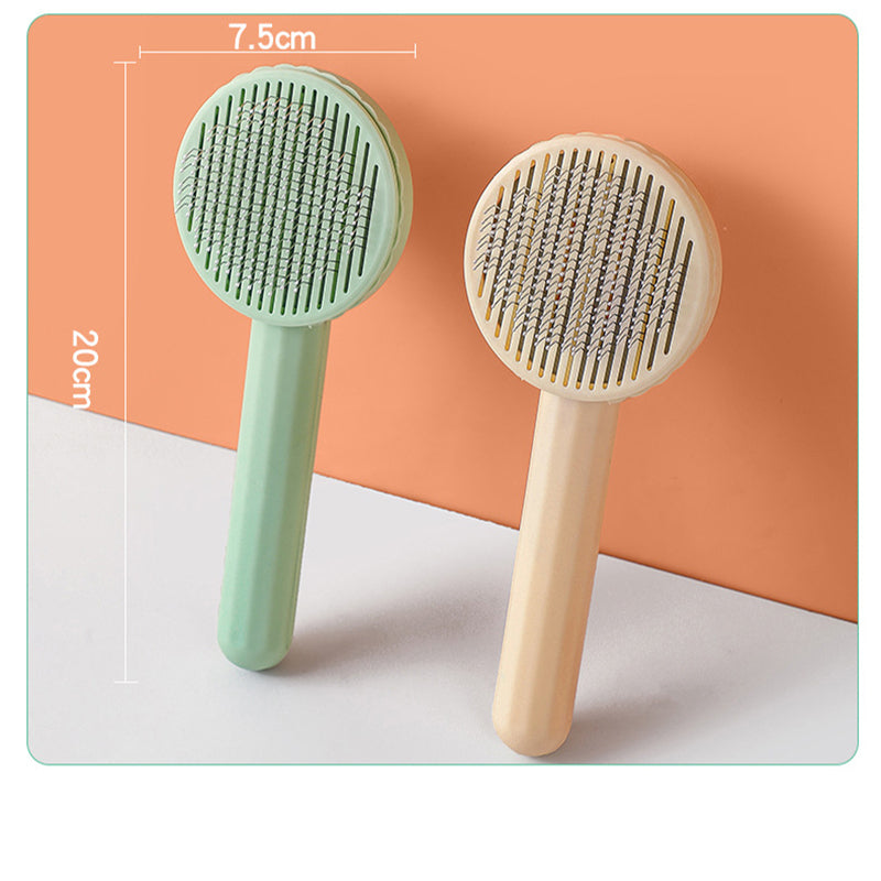 Self Cleaning Pet Hair Removal Comb Slicker Brush for Cats and Dogs Grooming Tool Image 6