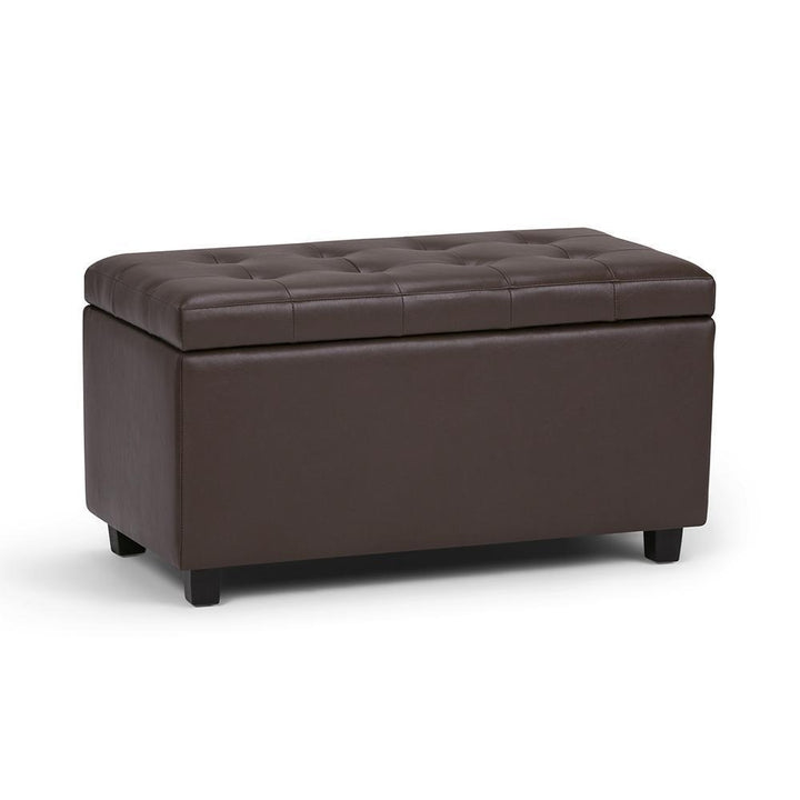 Cosmopolitan Storage Ottoman in Vegan Leather Image 7