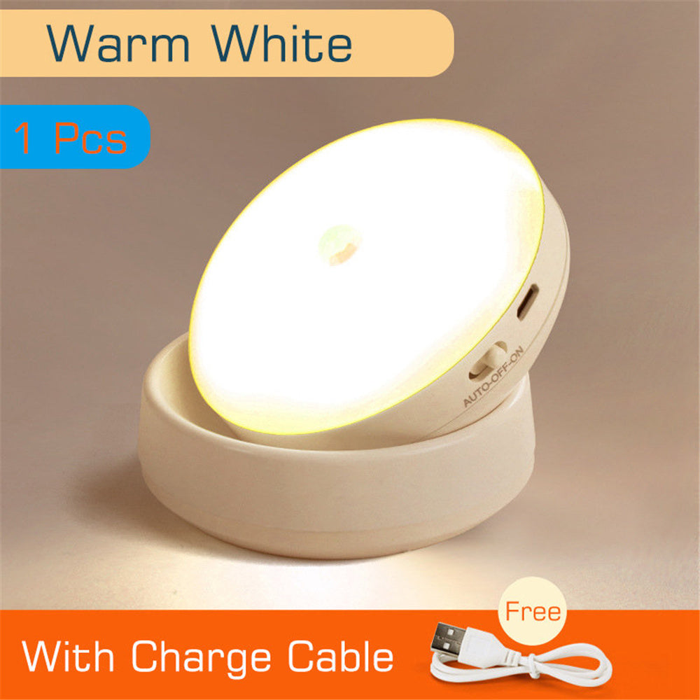 PIR Motion Sensor LED Night Light Wireless Rechargeable Under Cabinet 3000K 6500K Image 1