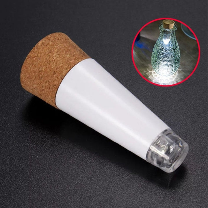 USB Rechargeable Cork Bottle Lights Mini White LED Decoration for Party Wedding Image 1