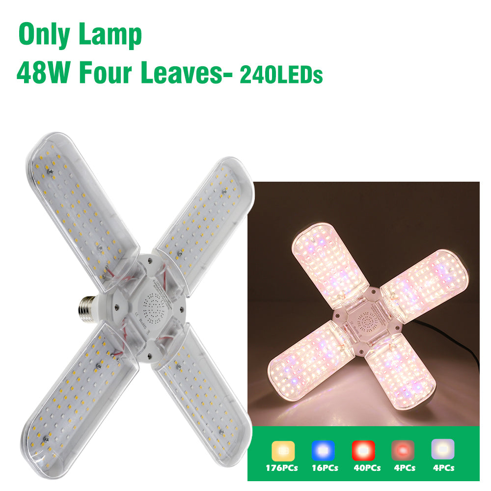 SMD2835 E27 Full Spectrum LED Grow Light 24W/36W/48W Indoor Plant Lamp Image 4