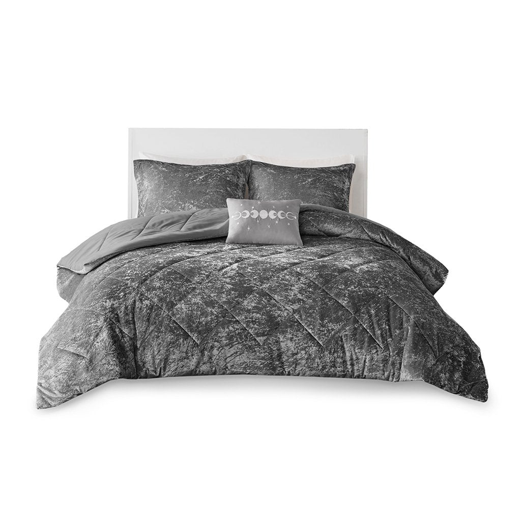 Gracie Mills Eirlys Velvet Duvet Cover Set - GRACE-12694 Image 1