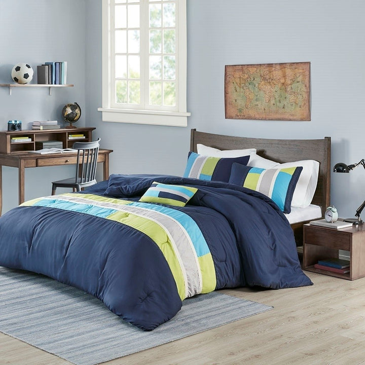 Gracie Mills Nyssa Urban Striped Comforter Set - GRACE-6080 Image 5