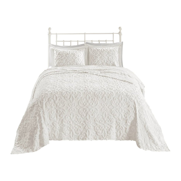 Gracie Mills Eldridge 3-Piece Tufted Chenille Floral Medallion Bedspread Set - GRACE-10371 Image 5