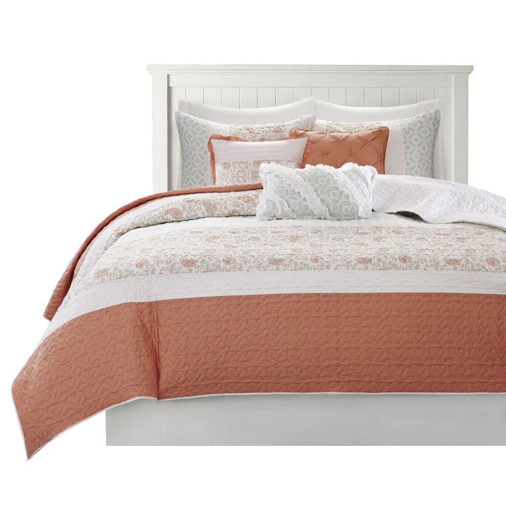 Gracie Mills Singleton Reversible Paisley Lace 6-Piece Cotton Percale Quilt Set - GRACE-124 Image 1