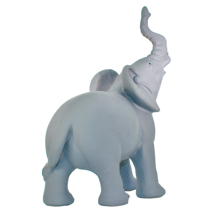 Adam and Friends Solid Elephant Sculpture Matte Grey Stone 1-Piece Image 3