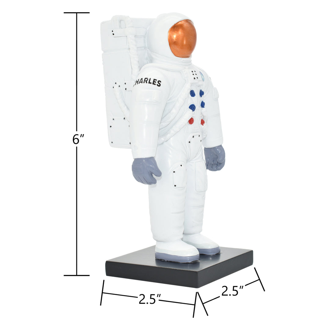 Adam and Friends Moon-Man Sculpture 1-Piece Red, White and Blue Image 6