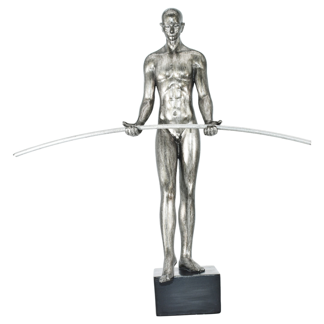 Adam and Friends Tight-Rope Walker Black Base Sculpture 1-Piece Image 3