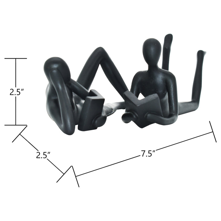 Adam and Friends Man and Woman Leisure Readers Sculpture 2-Piece Image 5