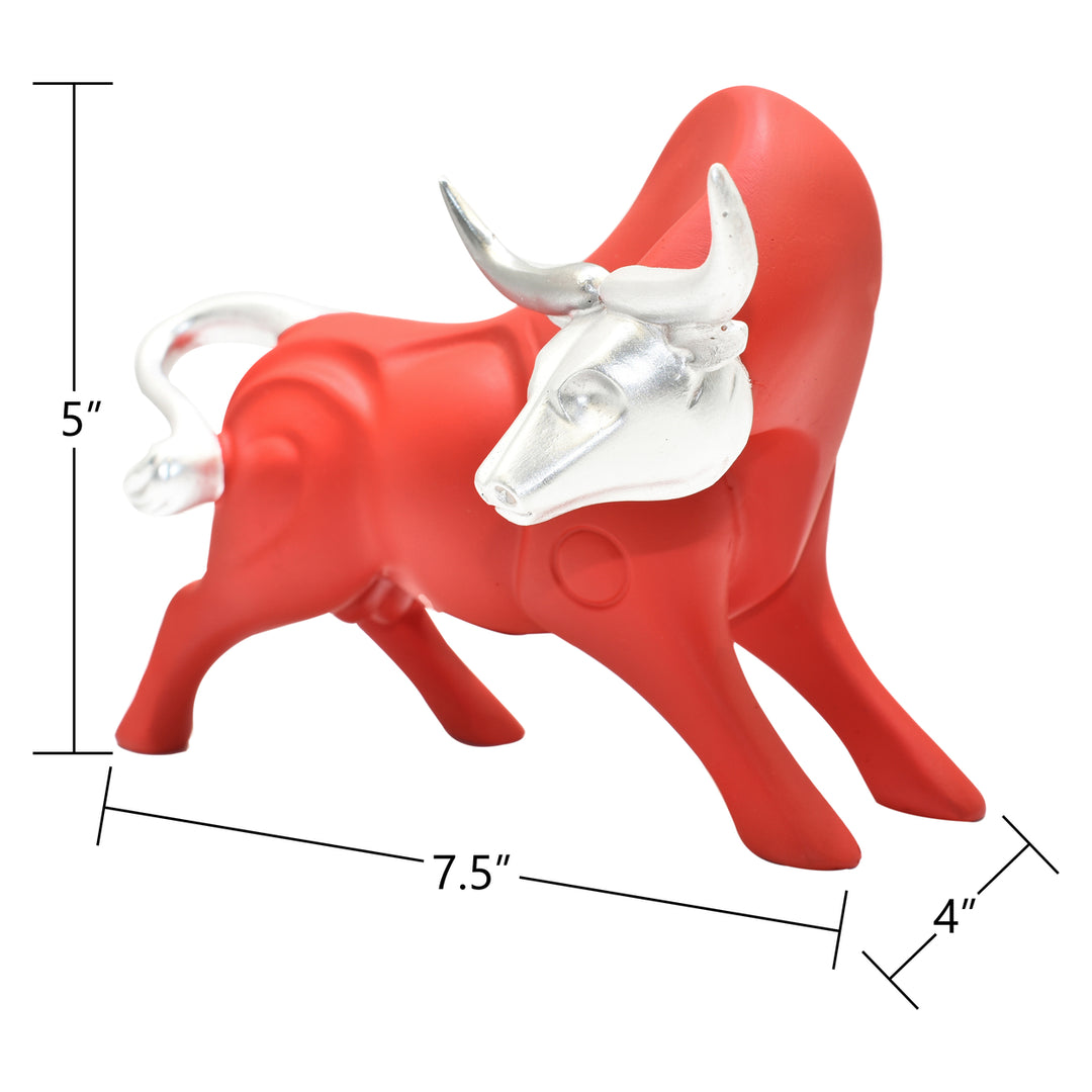 Adam and Friends Strong Bull Sculpture 3D Resin Art 1-Piece Image 10