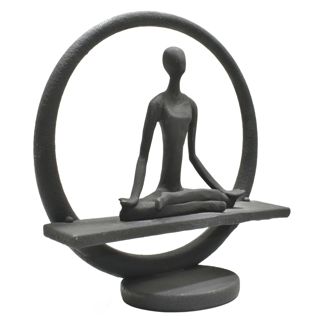 Adam and Friends Yoga Meditation Circle Sculpture Durable Resin 1-Piece Image 3