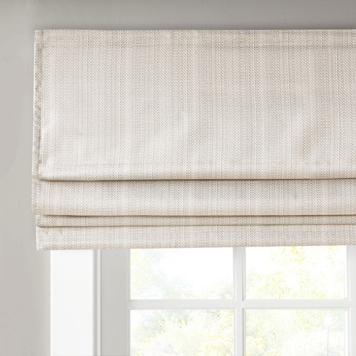 Gracie Mills Calyx Textured Room Darkening Cordless Roman Window Shade - GRACE-12858 Image 12