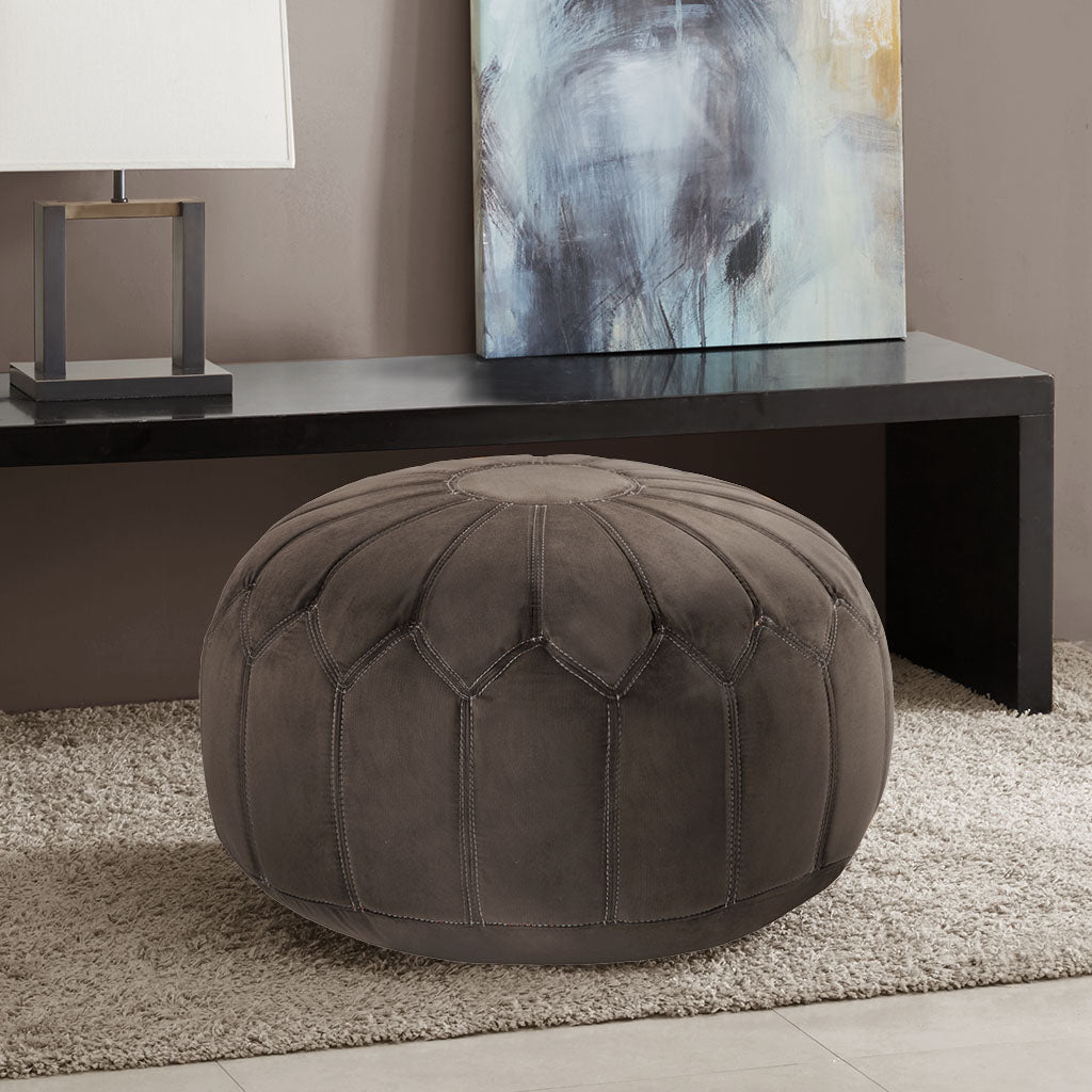 Gracie Mills Aryana Versatile Oversized Round Pouf Ottoman - GRACE-190 Image 2