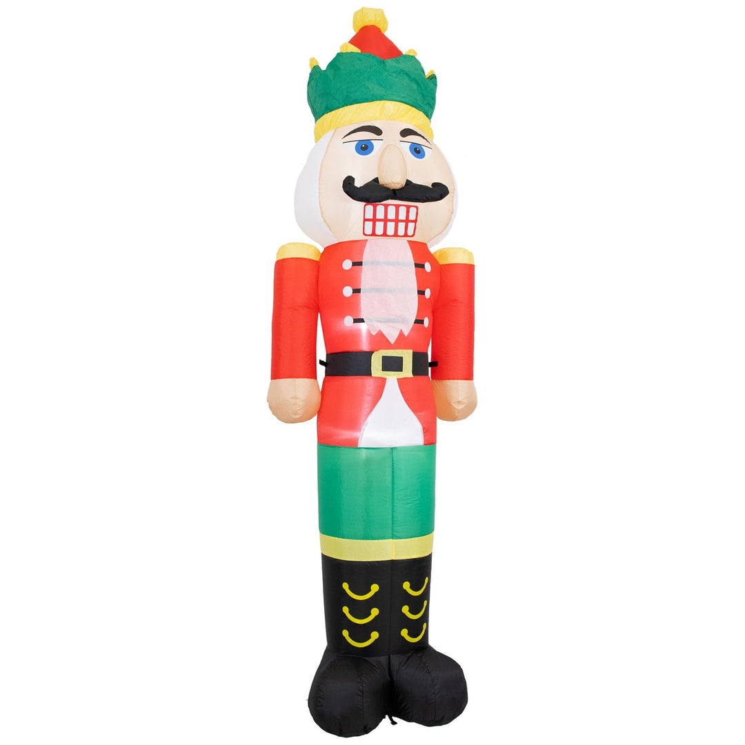 Sunnydaze 8 ft Nathaniel the Nutcracker Inflatable Christmas Decoration Image 2