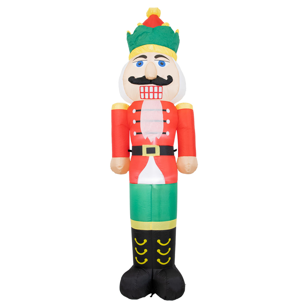 Sunnydaze 8 ft Nathaniel the Nutcracker Inflatable Christmas Decoration Image 7