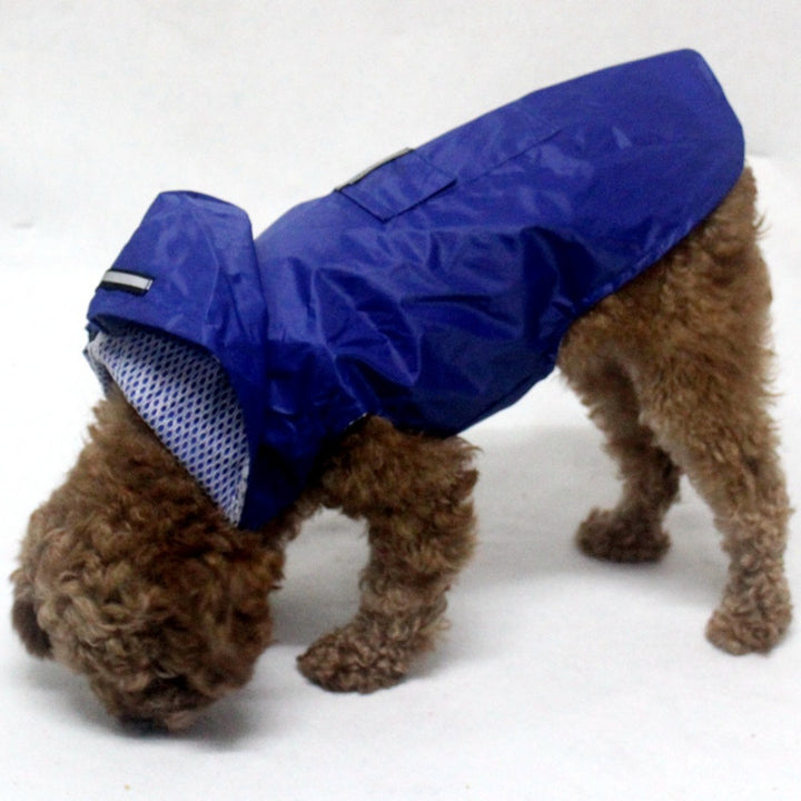 Waterproof Dog Raincoat Hoodie Jacket Reflective Stripe Multiple Colors S-6XL Image 5