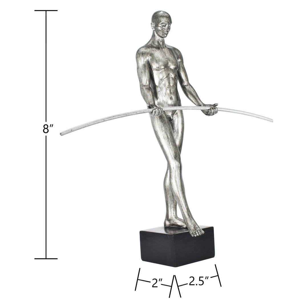 Adam and Friends Tight-Rope Walker Black Base Sculpture 1-Piece Image 9