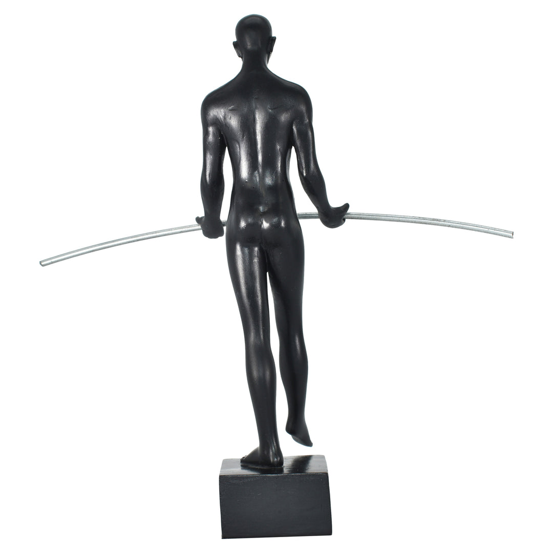 Adam and Friends Tight-Rope Walker Black Base Sculpture 1-Piece Image 10