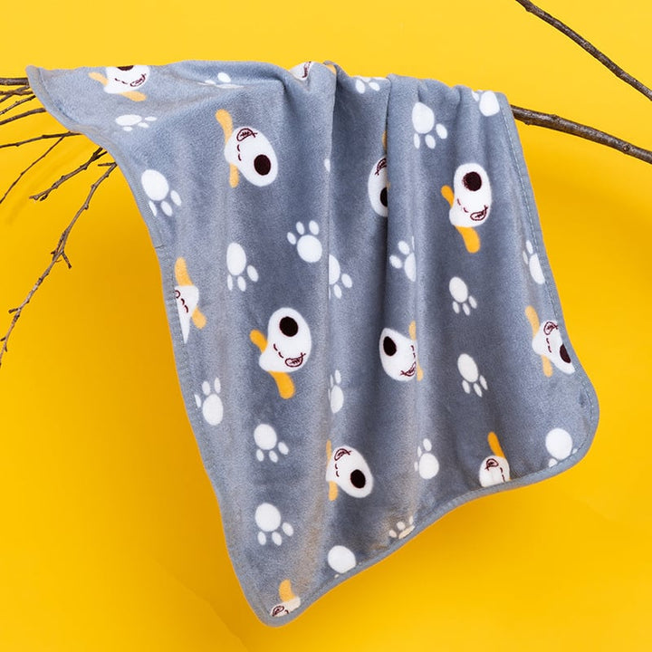 Plush Dog Cat Blanket Mat Coral Fleece Breathable Soft Warm Pet Sleeping Supplies Image 1