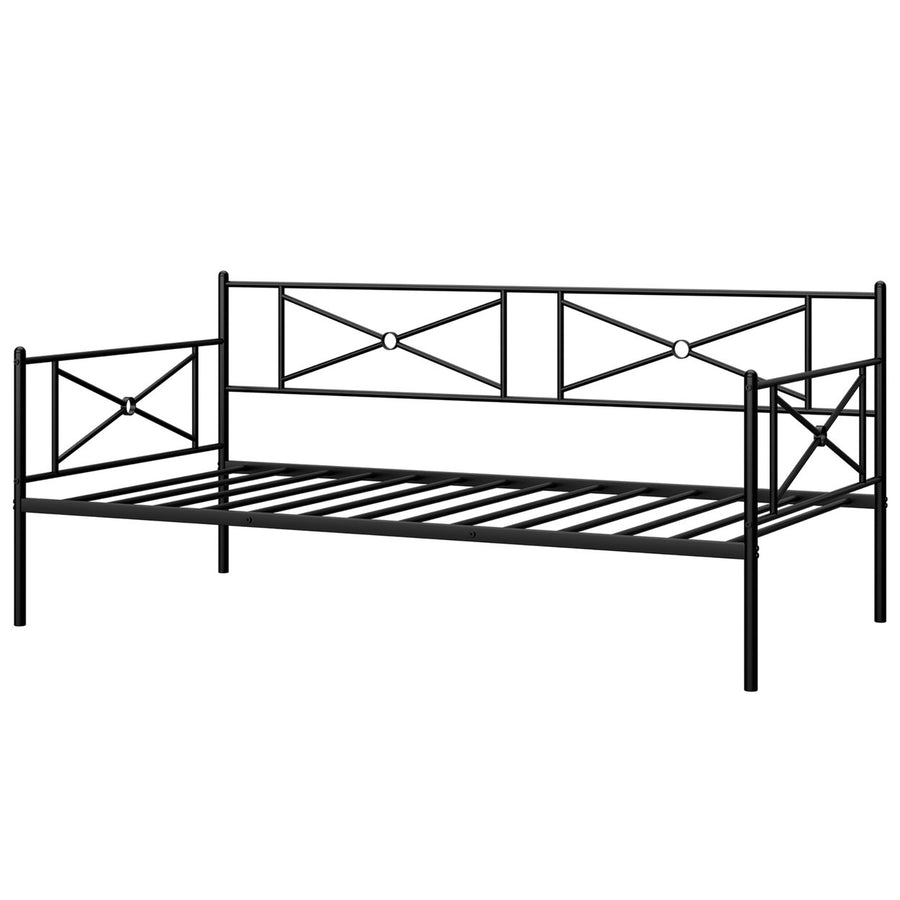 Metal Twin Size Daybed Sofa Beds Frame Guest Dorm Image 1