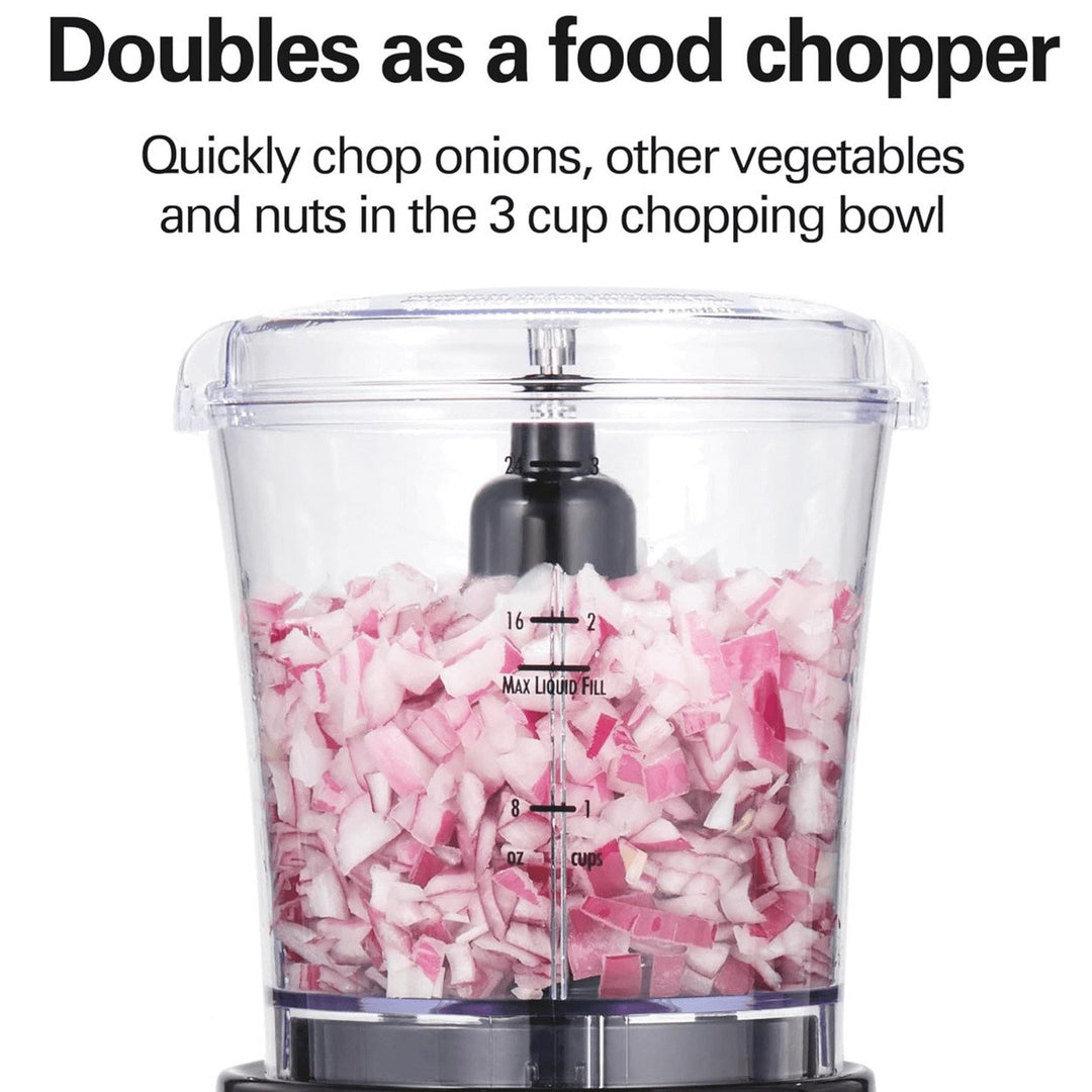 Hamilton Beach Power Elite Glass Jar Blender and Food Chopper Combo Image 5