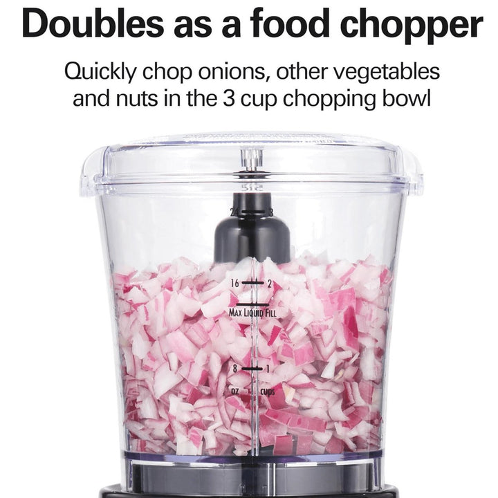 Hamilton Beach Power Elite Glass Jar Blender and Food Chopper Combo Image 5