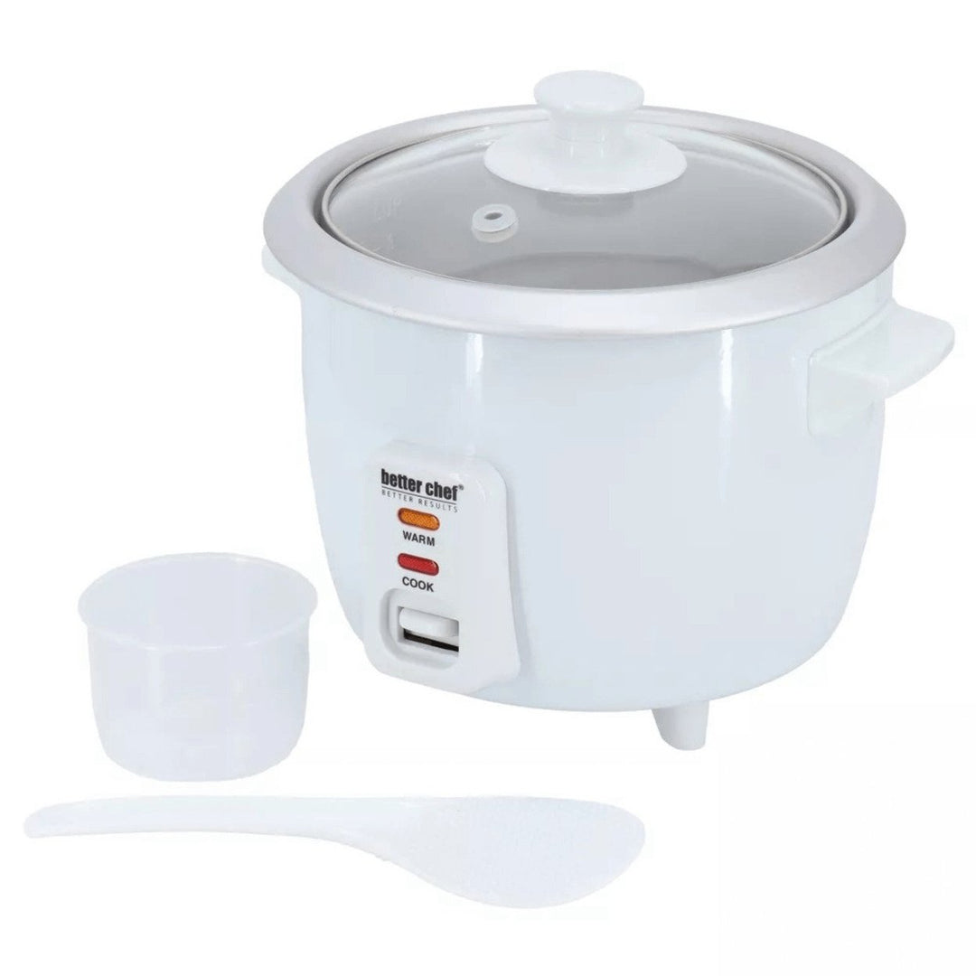 Better Chef Rice Cooker 3 Cups Uncooked 6 Cups Cooked Model IM-403 White Image 2