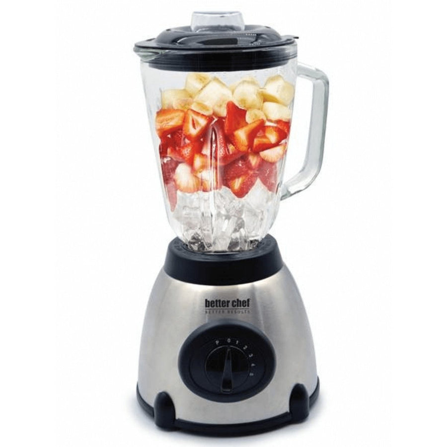 Better Chef 500W Glass Blender 5-Speed Stainless Steel Base 48oz Model IM-601S Image 1