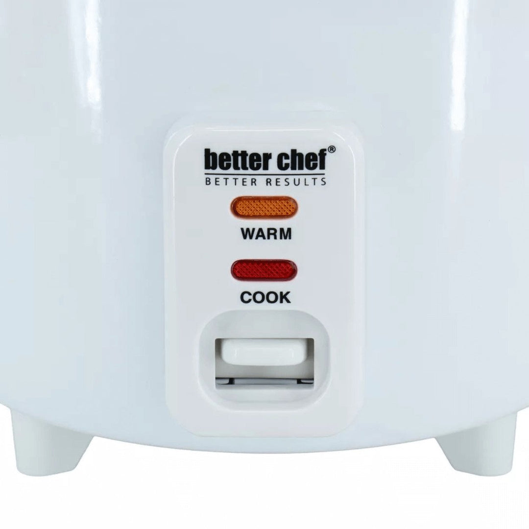 Better Chef Rice Cooker 3 Cups Uncooked 6 Cups Cooked Model IM-403 White Image 4