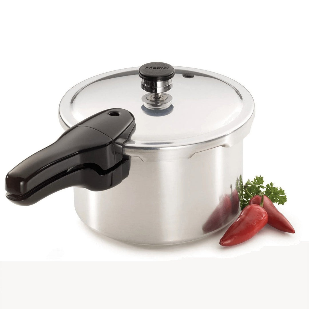 Presto 4-Quart Aluminum Pressure Cooker Model 01241 Dishwasher Safe Easy Clean Image 3