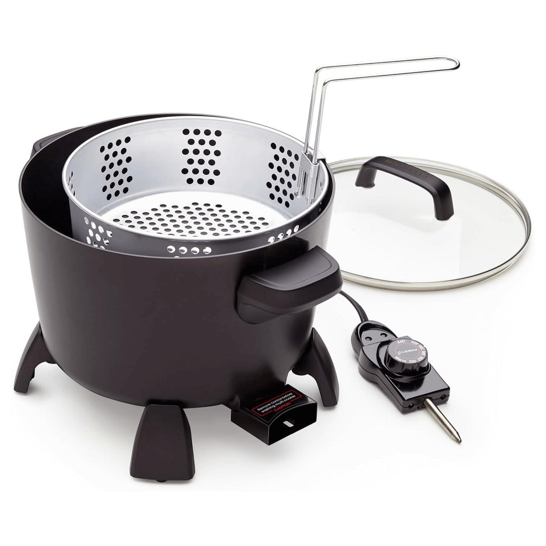 Presto 8-Cup Multi-Cooker Deep Fryer Steamer Cast Aluminum Model 06008 Image 2