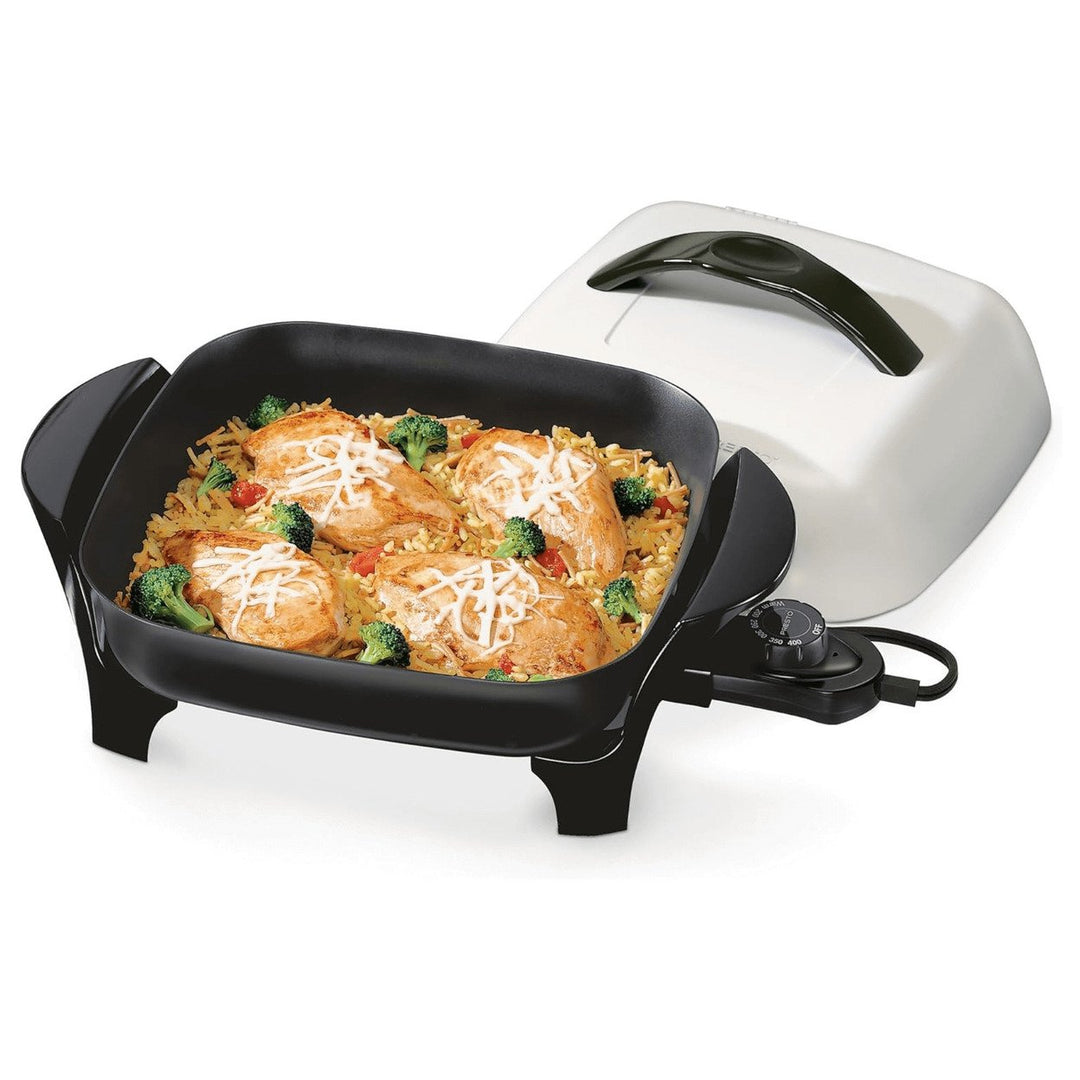 Presto 11 Inch Non-Stick Electric Skillet Model 06620 Dishwasher Safe Aluminum Image 4