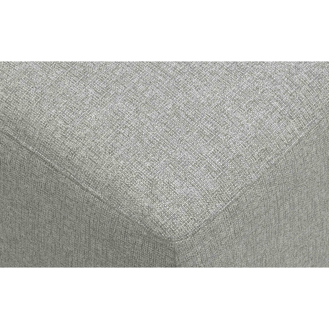 Rex Left Sectional Sofa and Ottoman Performance Fabric L-Shaped Couch Gray Image 6