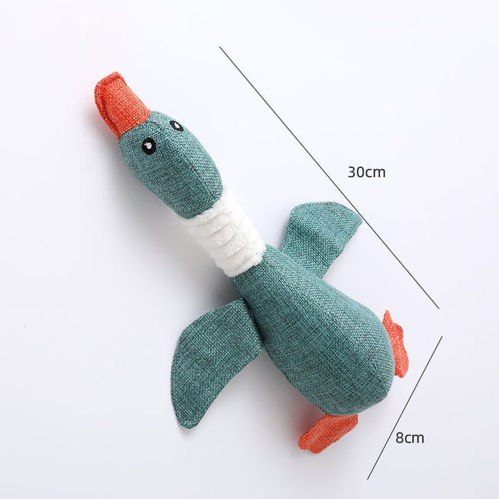 Squeak Dog Toy Plush Wild Goose Sounds Chew Training Teeth Cleaning Puppy Image 1