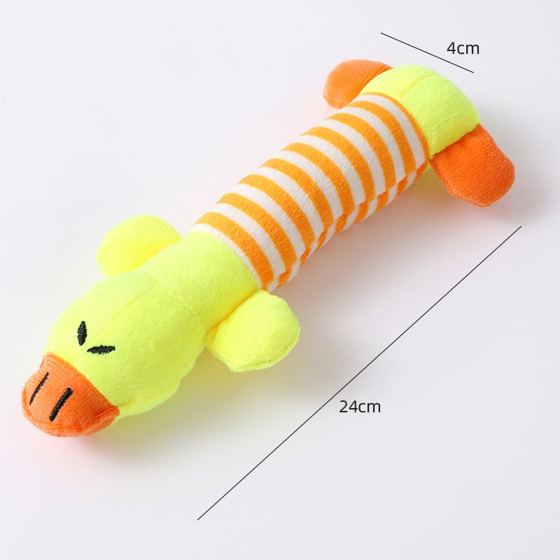 Squeak Dog Toy Plush Wild Goose Sounds Chew Training Teeth Cleaning Puppy Image 1