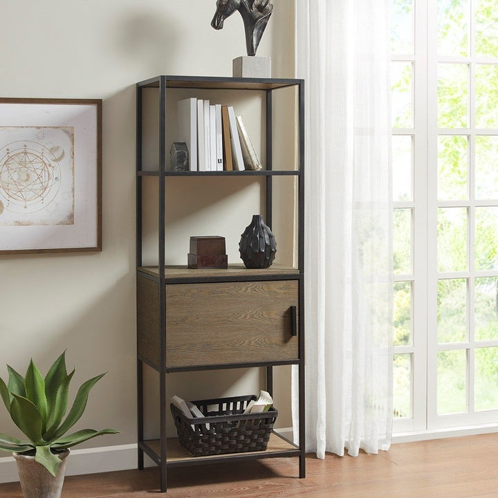 Gracie Mills Carleen 3-Shelf Bookcase with Storage Cabinet - GRACE-14961 Image 3