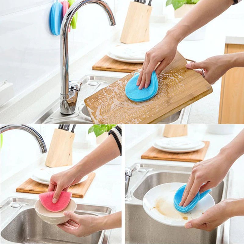 Silicone Cleaning Brush Image 1