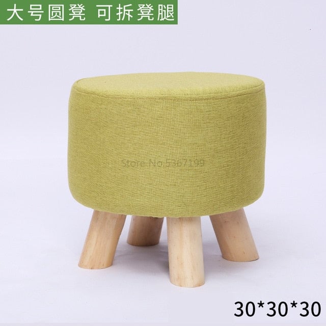 Stool Solid Wood Home Animal Stool Creative Shoe Bench Round Stool Sofa Stool Children Stool Cartoon Small Bench Image 2