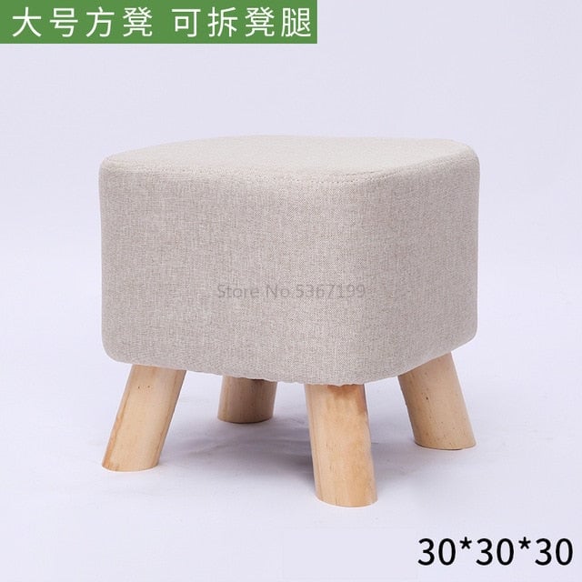 Stool Solid Wood Home Animal Stool Creative Shoe Bench Round Stool Sofa Stool Children Stool Cartoon Small Bench Image 7