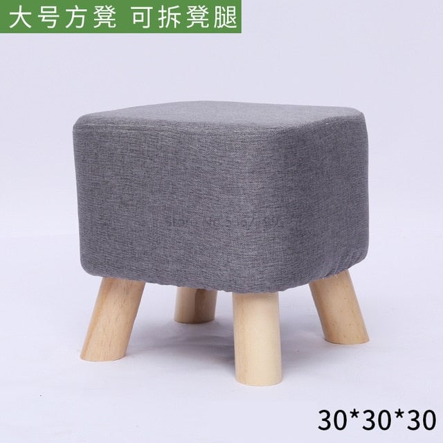 Stool Solid Wood Home Animal Stool Creative Shoe Bench Round Stool Sofa Stool Children Stool Cartoon Small Bench Image 8