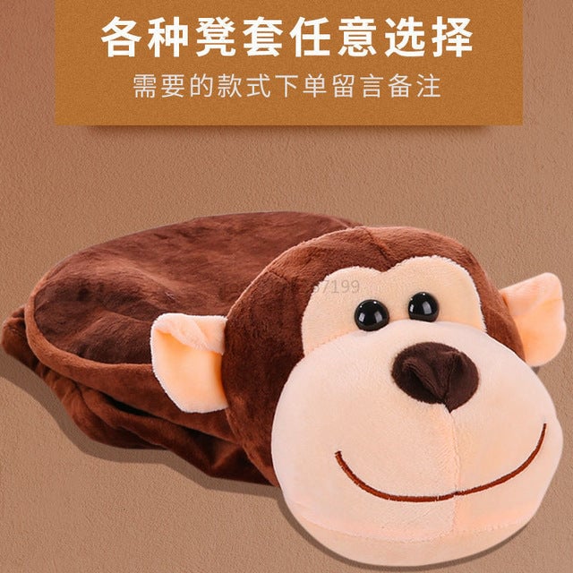 Stool Solid Wood Home Animal Stool Creative Shoe Bench Round Stool Sofa Stool Children Stool Cartoon Small Bench Image 10