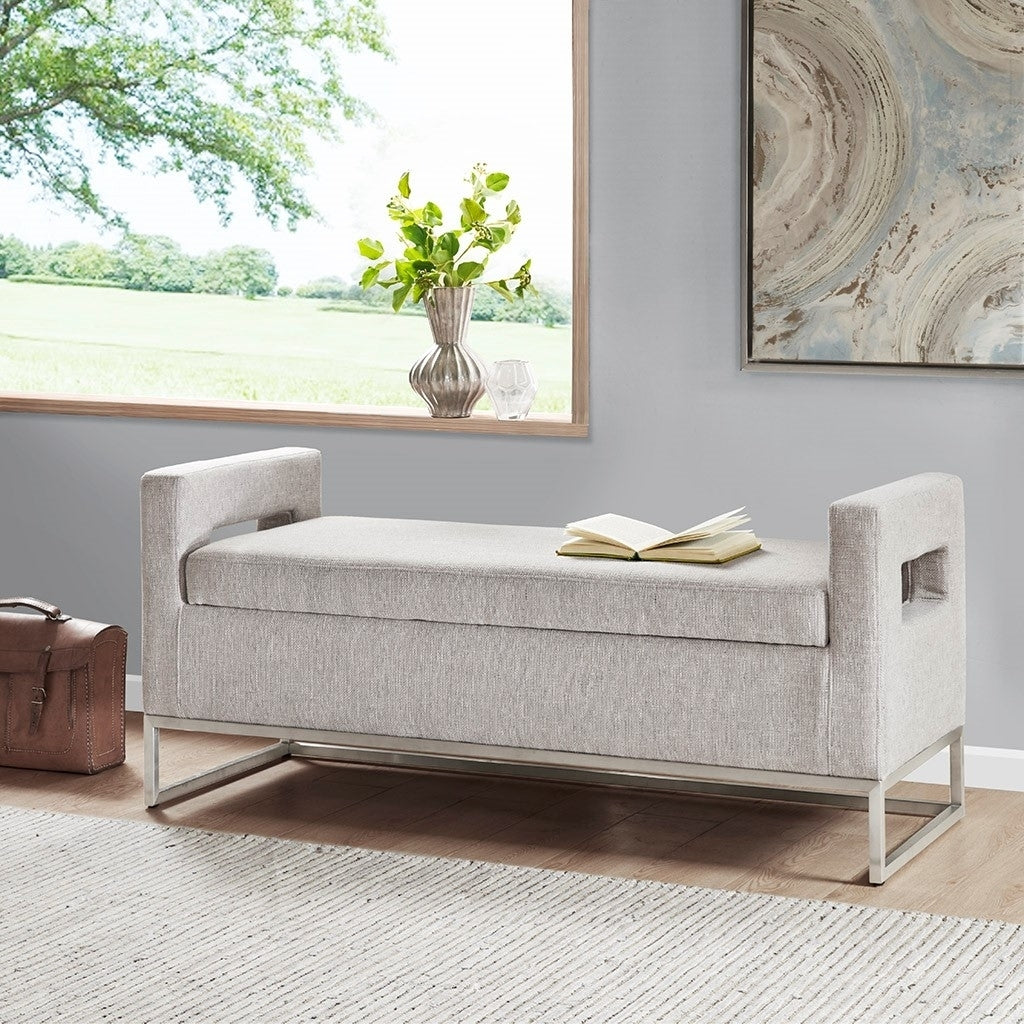 Gracie Mills Brenda Upholstered Storage Bench - GRACE-9955 Image 6