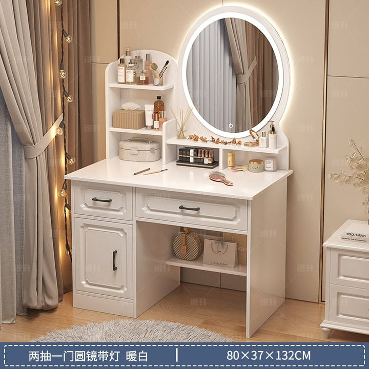 Makeup Lacquer Dressing Table Box Mirrors Drawer Toiletries Dressing Table Cabinets Living Room Penteadeira Bedroom Image 9