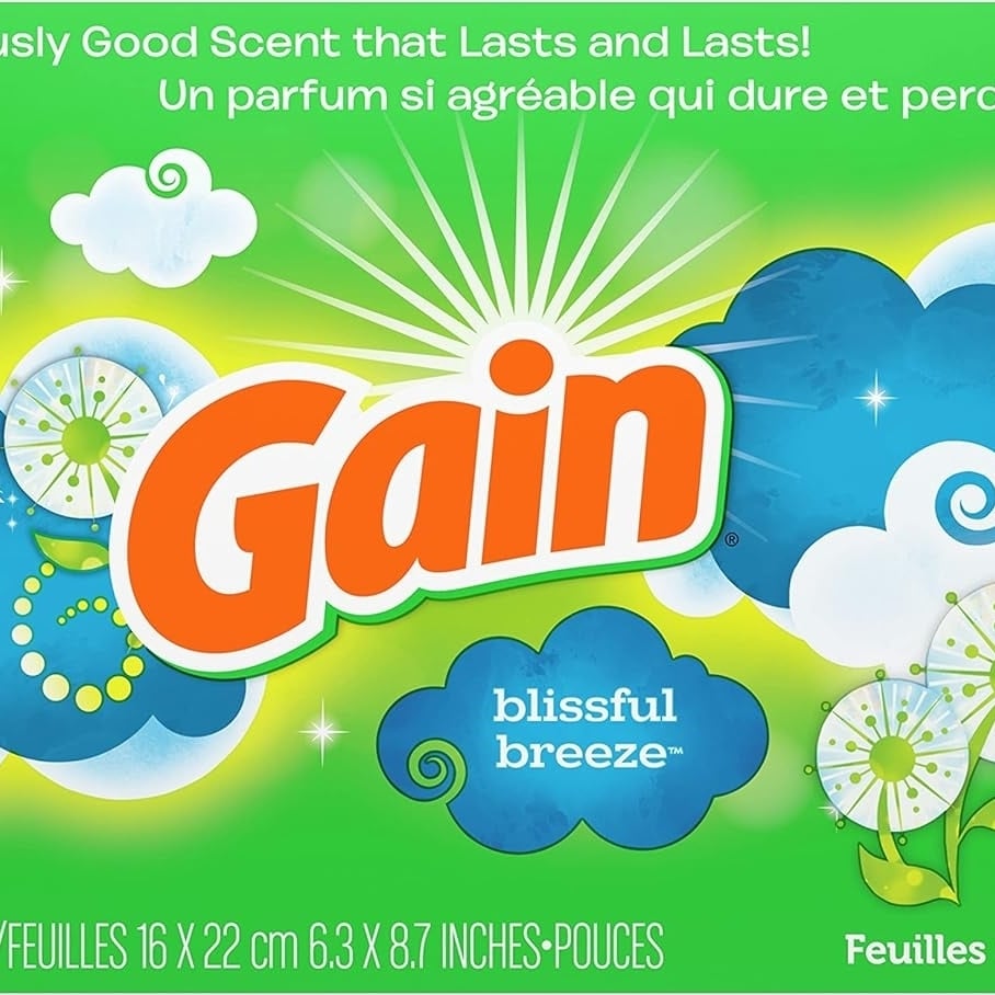 Gain Fabric Softener Dryer Sheets, Blissful Breeze, 240 Count Image 2