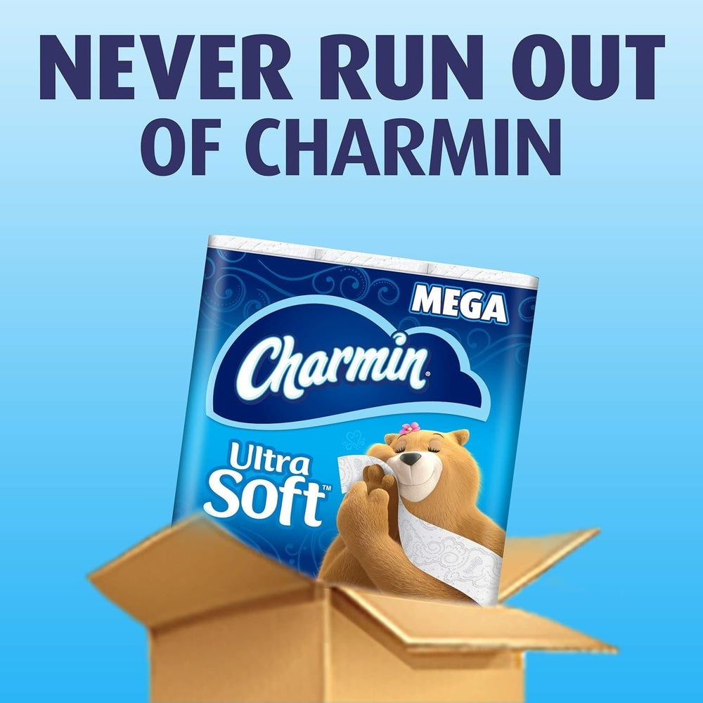 Charmin Ultra Soft Toilet Paper, 6 Mega Rolls = 24 Regular Rolls Image 2