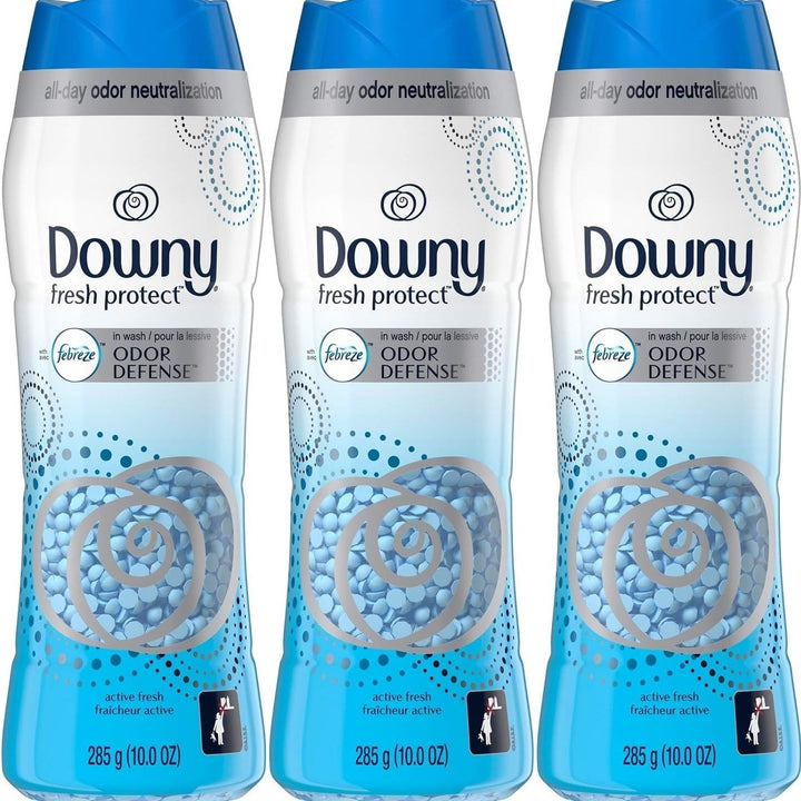 Downy Fresh Protect in-wash Odor Defense, Active Fresh Scent, 10 Ounce (Pack of 3) Image 2