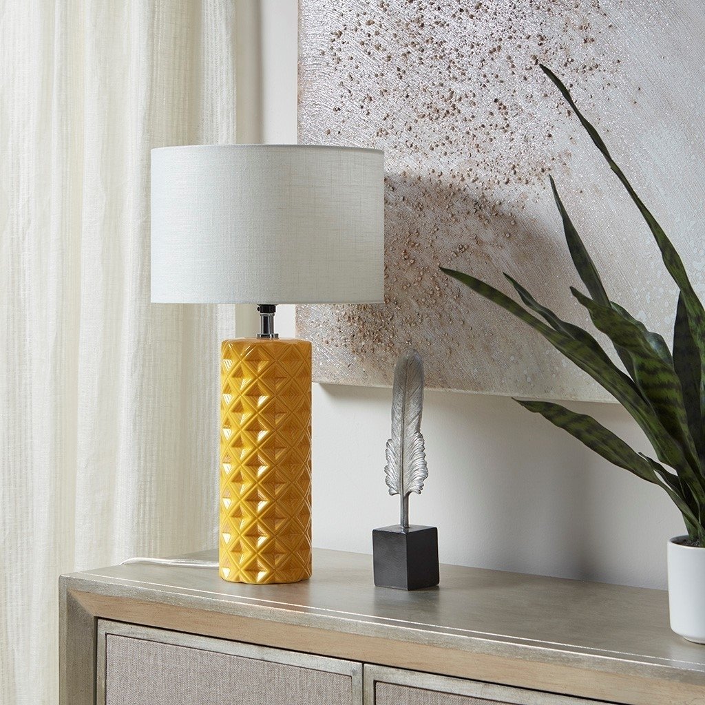 Gracie Mills Clarke Modern Geometry Ceramic Table Lamp - GRACE-14413 Image 4